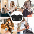 Segbeauty Hair Cutting Collar, Silicone Neck Wrap Guard for Salon Barber Haircut & Coloring - Black