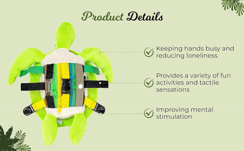JMIJ Sea Turtle Dementia Products for Elderly Calming and Comforting Sensory Fidget Toy for Adults with Dementia