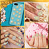 Lounsweer 50 Pcs Halloween 3D San Judas Nail Charm, Mini Virgin Mary Nail Gems Shiny Zircon Alloy Jesus Art Charms.