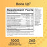 Jarrow Formulas BoneUp, 240 Capsules, 120 Servings, Bone Support & Skeletal Nutrition, Includes Vitamin D3, K2 & Calcium