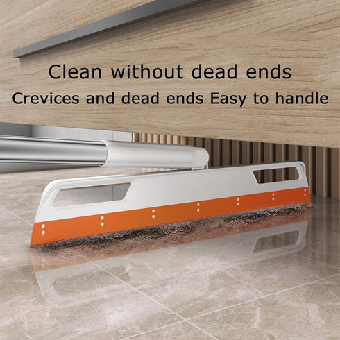 Multifunction Magic Broom, Purple - 4 in 1 Adjustable Silicone Wiper Floor Squeegee for Bathroom, Kitchen, Tile Cleaning