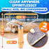 2 Pack Reusable Metal Lint Remover Tool, Durable Pet Hair Remover with Wooden Handle for Clothes and Upholstery