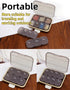 UIVXXUD 7 Set) Ultra-Portable Day Weekly Compact Travel Size Pill Organizer Box - Detachable Daily Compartments