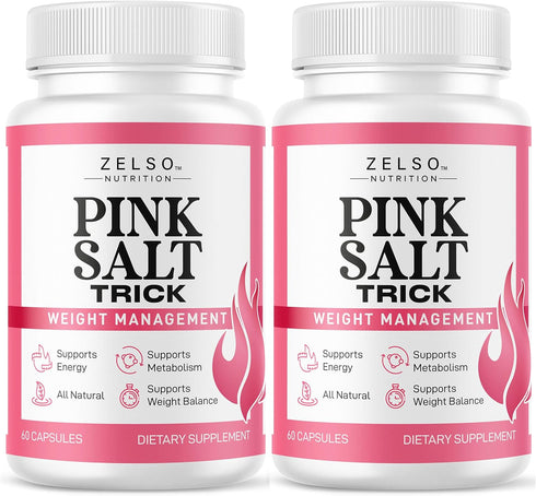 ZELSO (2 Pack) Pink Salt Trick Capsules - Original PinkSalt Trick Supplement for