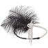 SWEETV Flapper Headbands - Womens 1920s Inspired Feather Headband, Great Gatsby Cocktail Party Rhinestone Hair