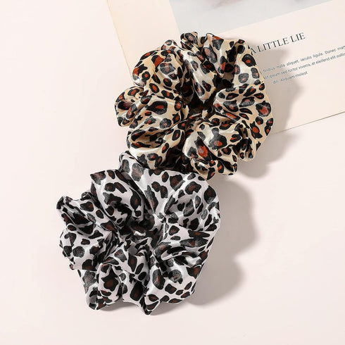 Scrunchies Hair Ties, Silk Satin Scrunchy Pack of Neutral Hair Accessories for Women and Girls