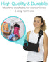 Vive Arm Sling Shoulder Immobilizer - Comfortable Relief for Left or Right Arm, Adjustable Padded Straps (Black)