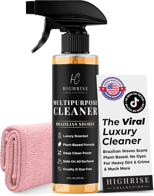 Highrise Brazilian Waves Multipurpose Cleaner, Highly Scented, Plant-Based, Biodegradable, USA Made, All Purpose
