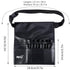 MSQ 23 Pockets Professional Makeup Brush Bag, Adjustable PU Leather Organizer with Artist Belt Strap