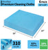 Microfiber Cloth, 6 Pack Window Cleaning Cloth, Glass Cleaner Cloth Cleaning Wipes, Reusable Lint Free Microfiber Towels for Glasses, Screens, Mirrors, Windshields & Stainless Steel by HOMERHYME