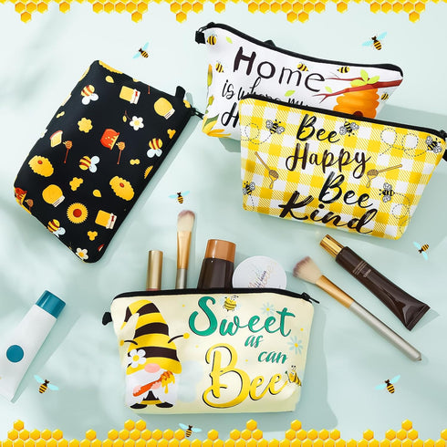Reginary 6 Pcs Makeup Bags - Waterproof Multifunction Travel Cosmetic Pouch with Zipper for Women