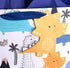 SUNCOLOR 16" Extra Large Gift Bag with Tissue Paper for Boys (Dinosaurs)