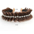 Wide Fishtail Braid Braided Headband, Crystal Deco Style Messy Hoop Elastic Non-slip Band for Women and Girls