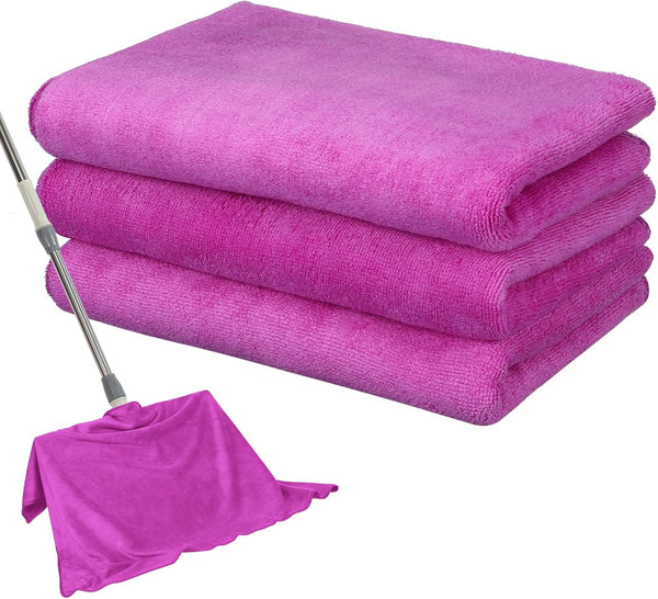 3 Pcs Extra Large Microfiber Cleaning Cloth, 30" x 20", Washable Reusable Towel for Home, Glass, Bathrooms