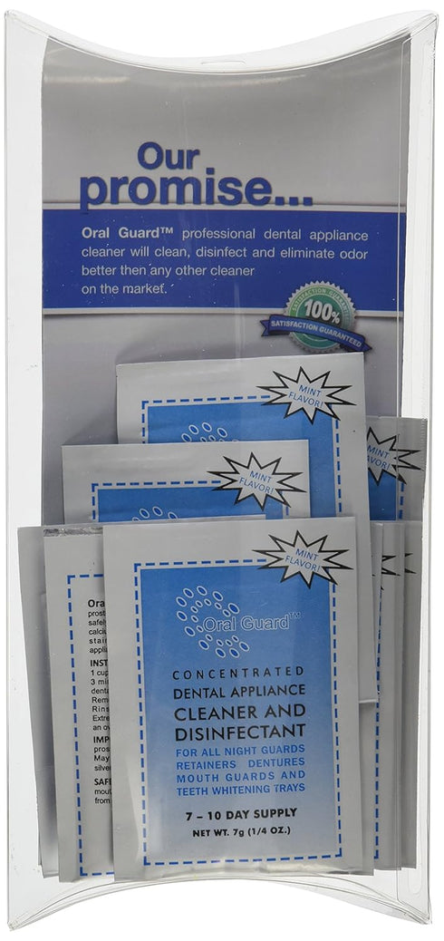 Oral Guard Dental Appliance Cleaner and Disinfectant for Night Guards, Retainers, Dentures, 3 Month Supply
