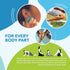 RAD Rounds Extra Soft Yoga Deep Tissue Massage Ball Set, Myofascial Release Balls for Feet, Back, Neck, Jaw & Forearms