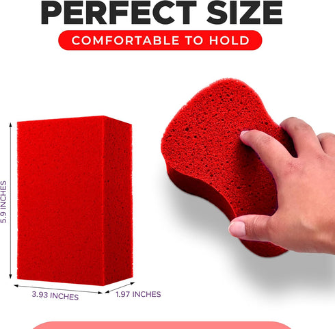 Sponges for Cleaning - 2 Pack - Multi-Purpose Cleaning Sponge, Perfect as Car Wash Sponge, Household Cleaning Sponges, Tile Grout Sponge, Sponges for Painting,Sponge for Washing Cars by Brick N Bone Sponges