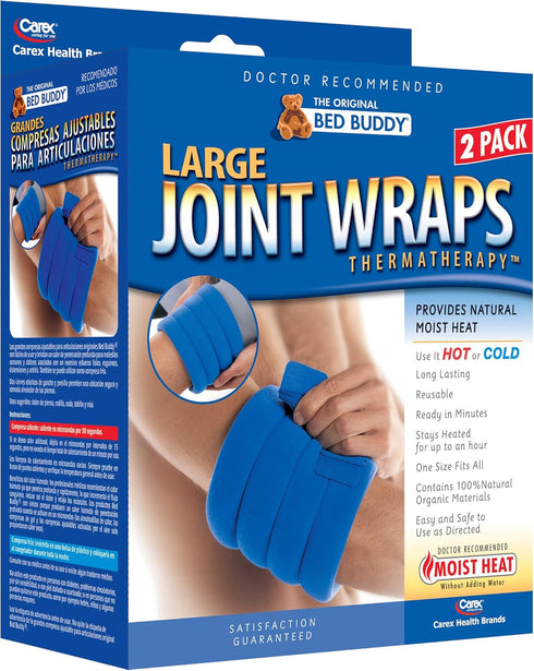 Bed Buddy Joint Wrap - Hot & Cold Therapy for Muscle and Joint Pain Relief, Pack of 2