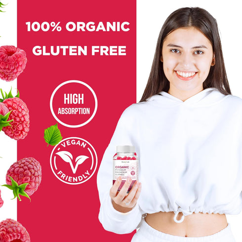 Potassium Magnesium Gummies with Vitamin D3, B6, C - High Absorption Chewable Supplements for Adults, Kids