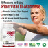Plantvital D Mannose Capsules 1000mg with Cranberry - High Potency for Bladder, Kidney, Urinary Tract Support, 2 Months
