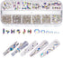 Multi Shapes 3D Glass AB Nail Art Rhinestones, 1085 Pieces Crystal Clear Flatback Rhinestones with Organizer