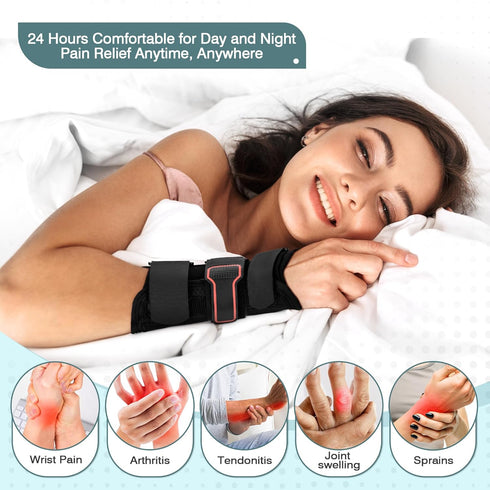Medibot Wrist Brace & Thumb Spica Splint for De Quervain's Tenosynovitis, Tendonitis, Carpal Tunnel, Left Hand - Large