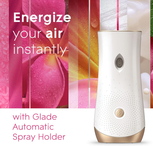 Glade Automatic Spray Refill, Tropical Blossoms Air Freshener for Home and Bathroom, 6.2 Oz, 3 Count