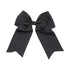 Jumbo Bow Clip with Tails, Black
