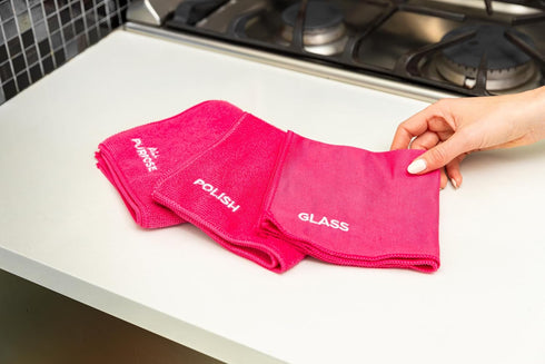 Stardrops – The Pink Stuff – Miracle Microfibre Cloth Collection, 3 Pack for Effective Cleaning