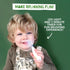 Jack N' Jill Tickle Tooth Toddler Toothbrush & Toothpaste Set, Organic Fruit Flavor for Tiny Teeth