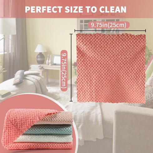 MAVGV Pack 60, 25 25 cm Microfiber Cleaning Cloths, of Highly Absorbent Cleaning Supplies, Lint Free Cloths