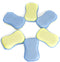 LTWHOME Dual Sided Microfiber 2 in 1 Washing Up Pad Scrubbers and Sponges, Pack of 6
