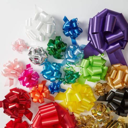 Berwick Offray The Perfect Bow Pull Ribbon, 4" Finished Size, Purple, 50 Piece for Gift Wrapping