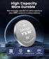 CR1220 3 Volt Coin Lithium Battery, 10 Pack for LED Light, Thermometer, Alarm Sensor, Watch - 5-Year Warranty