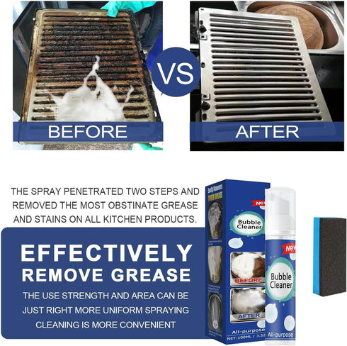 QUAAM Bubble Cleaner Foam,All-Purpose Bubble Cleaner Spray, Foam Cleaner All Purpose Duty, Suitable for Cleaning Pots