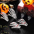 WILLBOND 6 Pieces Skeleton Hands Bone Hair Clips - Skull Clip Hairpin Zombie Punk Rock Horror Clip for Women Girls Hair