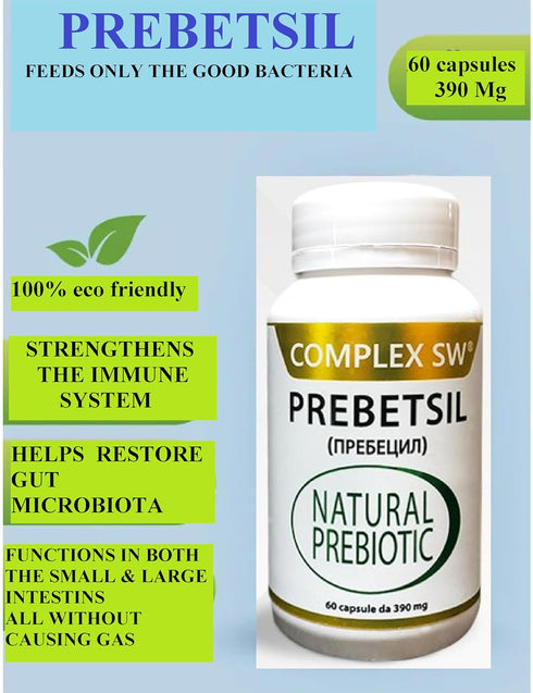 PREBIOTICS, 60 Capsules, Support Digestion & Gut Health, Feeds Good Probiotic Bacteria, Boosts Gut Immune Function,