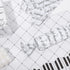 Whaline 100 Sheet Black White Tissue Paper with Romantic Words for Gift Packing, DIY Art Craft, 13.7 x 19.6 Inch