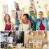 Sinload 120 5.5 8.7 Inch Pcs Plastic Gift Bag Bulk x Resealable Party Goodie Bag with Clear Window Color Favor Pouch