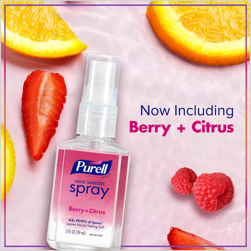 Pack, 2 oz (Pack 6) 2026-04-ECMP PURELL Hand Sanitizer Spray, Infused with Essential Oils, Scented Variety fl