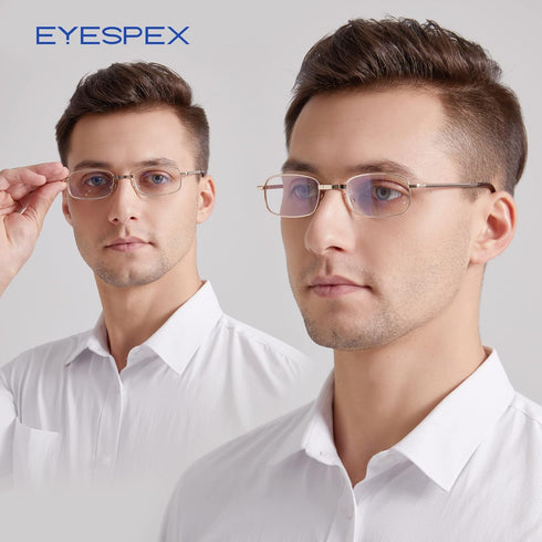 1 Pack Compact Folding Reading Glasses for Men and Women, Foldable Full Frame Computer Glasses with Reading Case,