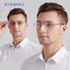 1 Pack Compact Folding Reading Glasses for Men and Women, Foldable Full Frame Computer Glasses with Reading Case,