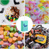 Zonon Mermaid Treats Goodie Candy Bags Set, Princess Theme Party Gift Paper Bags for Birthday Pool Party Favors (18 Pcs)