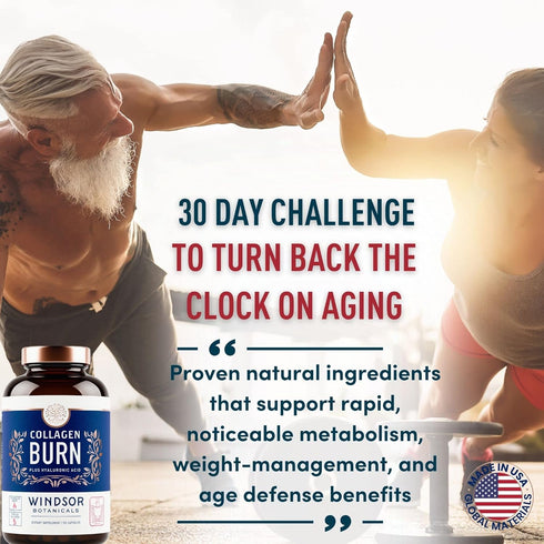 Thermogenic Multi Collagen Burn Capsules - Hydrating Beauty Collagen, Marine Collagen Supplements for Women and Men &