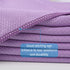 SINLAND Microfiber Glass Cleaning Cloth, Lint Free Cleaning Cloth for Cleaning Window, Car Windows, Mirrors, and Stainless Steel 16x16inch (6-Pack, Purple) by SINLAND