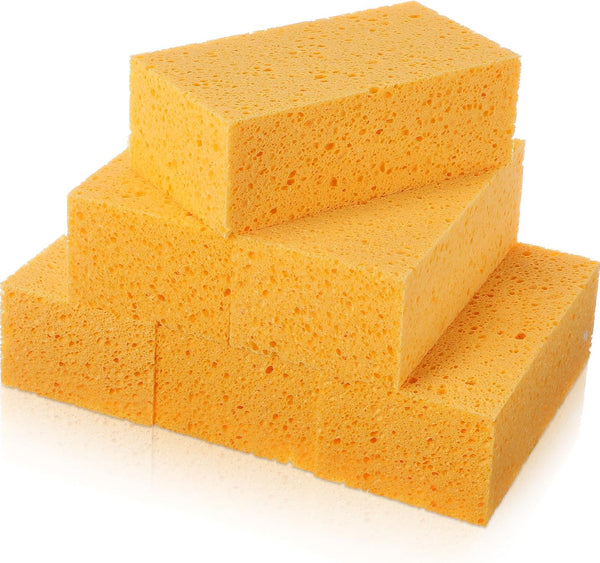 6 Pcs Large Sponge Bulk, 7.9 x 3.9 x 2.4 Inch Grouting Sponge Set, Thick Cleaning and Washing Sponge