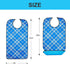 TOCKONIMN 4 Pack Adult Bibs for Men Women Eating Washable - Bib for Reusable Elderly Adults Crumb Catcher Senior