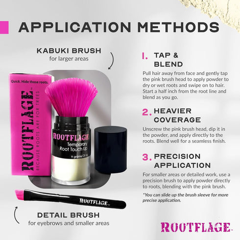 Light Blonde Hair Touch Up, Instant Root Concealer Powder for Roots and Hairline Filler