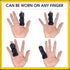BodyMoves 2 Double Sided Solid Support Finger Splints, Plus 2 Sleeves, 2020 Edition Aqua Blue