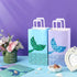 Zonon Mermaid Treats Goodie Candy Bags Set, Princess Theme Party Gift Paper Bags for Birthday Pool Party Favors (18 Pcs)
